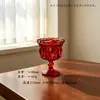 Taza de Helado Embosada Retro Romántica Francesa Taza de Postre de Helado Alta Estilo Palacio Corona Nido de Pájaro Taza de Vidrio