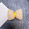 Tecido Xadrez Algodão Laço Tridimensional DIY Acessórios de Cabelo Estilo Chanel Acessórios de Presilha Roupa Sapatos Chapéu Acessórios de Boneca