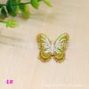 Estilo coreano retro bordado diy mariposa material para joyería diy accesorios para tocado flor de tela hechos a mano accesorios para el cabello diy