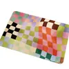 Alfombrilla Creativa de Baño Dopamina Absorbente Secado Rápido Tablero de Ajedrez Barro de Diatomeas Alfombrilla Suave Entrada de Baño Alfombra Antideslizante