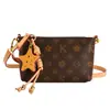 Bolso bandolera mini vintage transfronterizo, monedero clutch multicolor de bloques de color retro, bolso de hombro ligero simple para el día a día para mujer