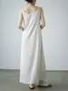 Vestido de tirantes de lunares estilo japonés Kaneko para mujer, nuevo vestido largo holgado adelgazante, vestido tipo tank sin mangas simple y elegante