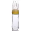 Suprimentos para mãe e bebê colher de silicone para apertar para alimentar mamadeira para papinha colher para pó de arroz de bebê mamadeira alimentadora atacadista
