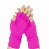 Guantes de Medio Dedo con Fibra de Cobre para Presión, Fitness, Cuidado, Deportes al Aire Libre, Entrenamiento, Silicona Antideslizante, Guantes sin Dedos para Ciclismo