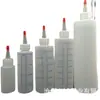 Los fabricantes suministran botella de plástico tie-dye de 4 oz botella de boca puntiaguda botella de plástico para exprimir salsa botella de salsa de tomate de 8 oz botella de pegamento de 6 oz