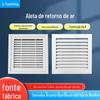 A janela de retorno de saída de ar de liga de alumínio à prova d'água pode ser aberta e ajustável saída de ar de retorno fixa abs porta articulada obturador de ar de retorno
