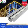 Luz de linha embutida ao ar livre 12W512RGB luz de linha de cor impermeável controle externo da aeronave de engenharia de borda luz de contorno