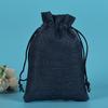 Bolsa de lino con lunares, regalo para fiesta de Navidad, texto de juego, bolsa para empaque de joyería, bolsa para guardar té, audífonos, se puede personalizar