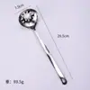 Directo de Fábrica Espesado Acero Inoxidable Olla Caliente Cuchara Cáscara Forma de Corazón Cuchara para Sopa Doméstica Mango Ligero Colador Mango Largo Cuchara para Sopa Doméstica