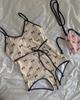 Traje de baño de alta gama para mujer con estampado de lazo para niña