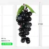 Cadena de Uvas Simulada Fruta Simulada Plástico Uva Criar Fruta Falsa Modelo de Tiro Accesorios Decoración Colgante