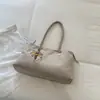 Bolsa Tote de Grande Capacidade para o Dia a Dia Novo Estilo Outono 2026 Bolsa de Mão com Toque Relaxado Alta Aparência Cor Pura Bolsa de Ombro para Viagem