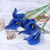 Flores Artificiales de Lirio de Calas Mini de PU Transfronterizas para Exportación, Decoración del Hogar, Flores de Tacto Realista, Accesorios para Fotos, Flores Falsas Personalizadas al por Mayor