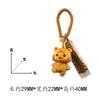 Estilo creativo madera maciza tallada estilo Tang Zodiaco Chino sándalo dorado colgante llavero decoración bolsa artesanía de madera