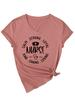 Calma Forte Leal Amazon Casual Versátil e Confortável Camiseta Feminina de Manga Curta com Decote em V Atacado Camiseta para Usar por Baixo