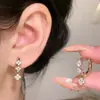 Brincos de Café Dourados, Ear Cuffs, Luxo Leve, Alto Padrão, Estilo Nicho, Pequenos Argolas, Ear Cuffs de Borda para Mulheres
