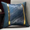 Nueva Funda de Cojín Bordada Pesada China Floración de Peonías Riqueza y Prosperidad Satén Cojín Sala de Estar Sofá Sala de Té Sala de Muestras Cojín Decorativo