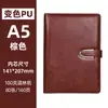 Bloc de Notas de Oficina Personalizable con Impresión de Logo, Cuaderno A5 Engrosado de Piel PU con Hebilla, Libro de Actas de Reunión, Venta al por Mayor desde Fabricante