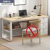 Escritorio de computadora, escritorio casero de escritorio para dormitorio, escritorio de oficina, escritorio de jefe, escritorio simple para vivienda de alquiler con cajones