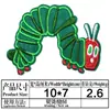 Bordado Ya bordado por computadora capítulo tela bordada oruga verde pegatinas decoración de ropa parche cara redonda mono Abejita