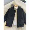Chaqueta retro de ajuste limpio para primavera y otoño, chaqueta de béisbol versátil de moda de color liso estilo callejero, chaqueta de motocicleta cortavientos de nicho