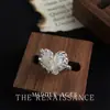 Colección de Anillos Geométricos de Zirconia Personalizados Vintage Lujo Accesible Anillo de Dedo Índice de Gama Alta Apertura Ajustable Joyería para Mano