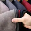 Suéter de Lana Grueso para Hombre con Contenido de Lana para Otoño e Invierno Suéter de Lana de Alto Peso Cuello en V Profundo de Doble Cara Cárdigan para Personas de Mediana Edad y Mayores