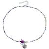 Colar de estrela do mar boêmio feminino estilo ins criativo concha contas concha clavícula corrente estilo europeu e americano colar distinto ins