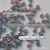 3*7mm plástico galvanizado cor pintada à mão palavra oblate alfabeto contas diy joia contas soltas material 100/saco