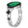 Adecuado para Huawei/Samsung/Huami Nueva Correa de Reloj Inteligente 20 mm Doble Cadena de Diamantes de Trébol de Cuatro Hojas Correa de Reloj