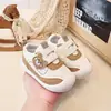 Zapatos de Malla de Oso de Dibujos Animados para Bebés, Zapatos Funcionales Suaves Antideslizantes para Bebés, Zapatos con Velcro para Dedo Gordo, Zapatos Deportivos de Malla para Niños