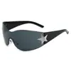 Gafas de Sol para Mujer con Diseño de Estrella de Cinco Puntas Montura Retro Gafas de Sol Modernas Europeas y Americanas Nuevas Y2K Milenio Gafas de Sol Sexy para Mujer