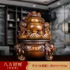 Enfeites de Sapo Dourado Chinês Decorações para Móveis de Escritório e Sala de Estar Artesanato em Resina Presente de Inauguração de Loja Atacado