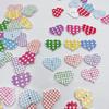 Día de San Valentín Decorativo Amor Botones de Madera Impresión DIY Corazón Botones de Madera Accesorios de Ropa Punto Cuadros Corazón