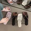 Sandalias de Tacón Alto Estilo Francés 2025, Sandalias de Hada, Nuevo Modelo de Verano, Para Exteriores, Sandalias de Tacón de Aguja de Moda con Tira para el Dedo del Pie