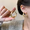 Pendientes de Aro Exagerados Lisos Únicos, Estilo de Moda y Genial, Pendientes de Alta Gama, Simples, Elegantes, Ligeros y Lujosos, Pendientes Versátiles
