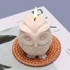 Nuevo Molde de silicona para fondant de Búho animal de dibujos animados molde para vela de aromaterapia decoración de piedra aromática