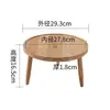 Patas de Madera Maciza Superficie de Tablero de Bambú Engrosado Simple Soporte de Carga Redondo Estante para Flores