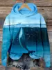 Sudadera cómoda con costuras y estampado de ola de malvavisco japonés retro, chalecos básicos combinables para otoño e invierno, venta directa transfronteriza