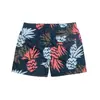 Shorts de Playa Sueltos para Hombre con Estampado Digital de Piña, Forro de Malla, Tallas Grandes para Baño en Aguas Termales