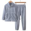 Traje de ropa para el hogar de otoño e invierno para niños Ropa cálida para padres e hijos Pantalones cálidos Pijamas de franela para adultos Vestidos de madre Nuevo estilo