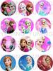 Gema del Tiempo con Imagen, Parche de Vidrio de la Princesa de Hielo y Nieve, Accesorios de Anillo y Aretes, Se Puede Personalizar, Cualquier Patrón