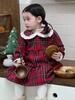 Ropa de Bebé Año Nuevo Ropa de Salida para Bebé con Forro Polar Ropa de Invierno 2024 Ropa para Niños Estilo Coreano Vestido Grueso para Niñas