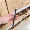 Pincel Pequeño de Pelo de Animal para Stippling de Ojos y Rubor de Mejillas, Aplicación de Rubor Localizado en Zonas Pequeñas, Cabeza Plana Cangzhou Pincel de Maquillaje, Gama Alta