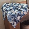 Gong Pei 2024 Nuevo Pañuelo Cuadrado Pequeño Tie-dye Verano Vintage Pañuelo para la Cabeza Protector Solar Baotou Pañuelo Elegante Combinable Pañuelo Pequeño