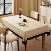 Nuevo Mantel de Mesa de Lujo Retro de Gama Alta, Impermeable, Resistente al Aceite, Lavable, Resistente al Calor, Cubierta para Mesa de Café Modelo Nuevo 2025