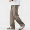 Ropa de Hombre Feng She / Novedad de Primavera Holgados Casual Versátiles Pierna Recta Pantalones Estilo Lujo Ligero Old Money Pantalones de Pierna Ancha para Hombre