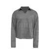 Camisa polo de punto con patrón de espiga estilo old money para hombre, camiseta de manga larga de marca moderna cleanfit para primavera y otoño