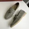 Mocasines LP sin etiqueta para mujer Piel Genuina Slip-on Zapatos Casuales Gamuza Guisantes Planos Planos Británicos Cómodos