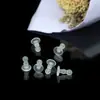 Plug de ouvido transparente para hambúrguer anti-queda não alérgico tampões de ouvido brincos brincos plug de couro acessórios de ouvido atacado